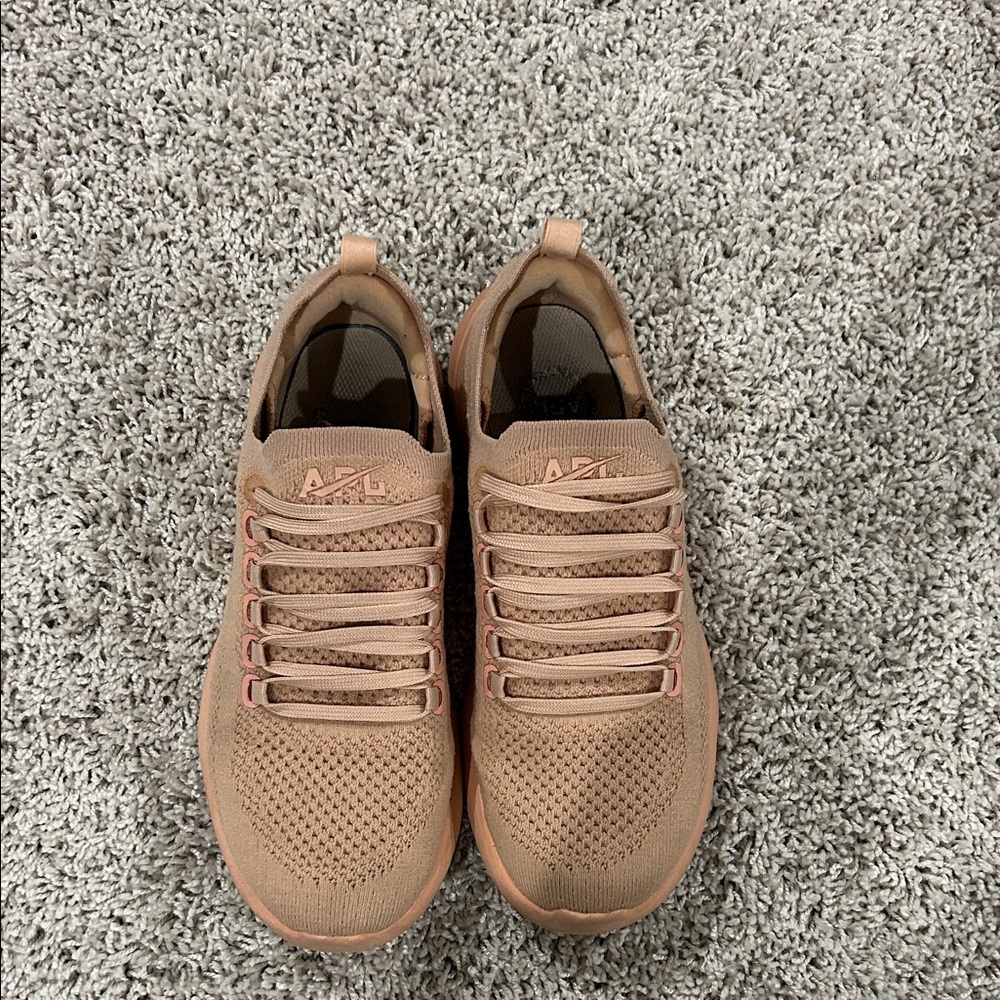 APL TechLoom Sneakers – Blush Pink / Tan – Women’s Size 7
